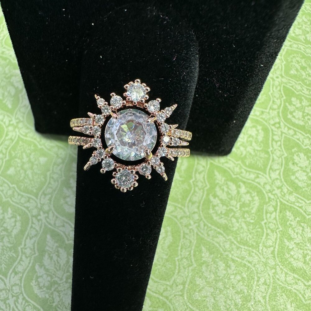 Bomb Party Women's (10) Ring - Diamond Cubic Zirconia "New"